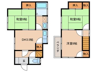 武４丁目戸建の物件間取画像